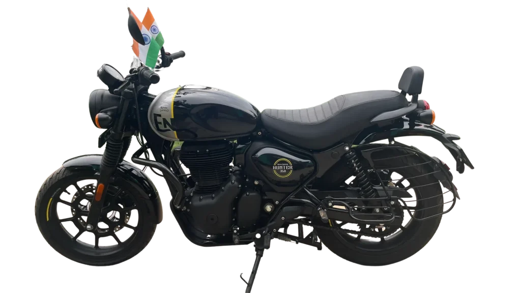 Side profile of a Royal Enfield Hunter 350