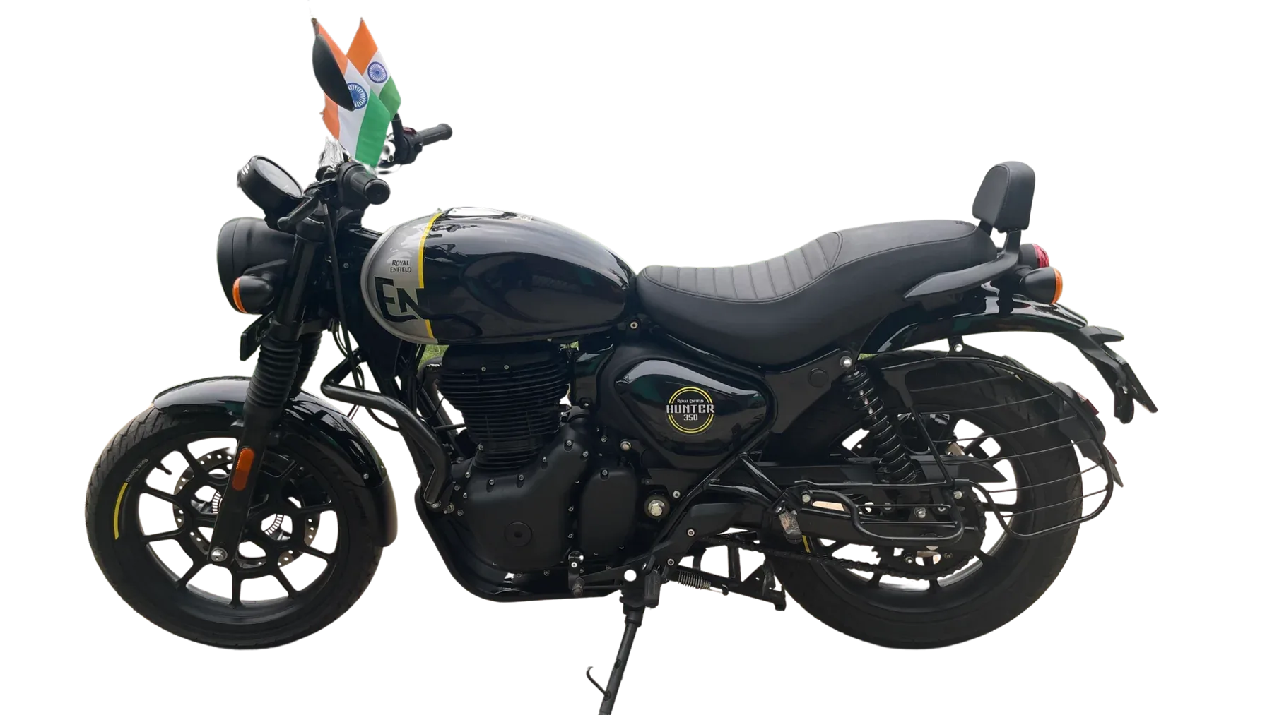 Side profile of a Royal Enfield Hunter 350
