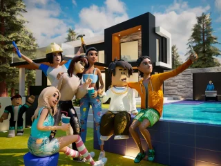 Official Roblox people connecting artwork