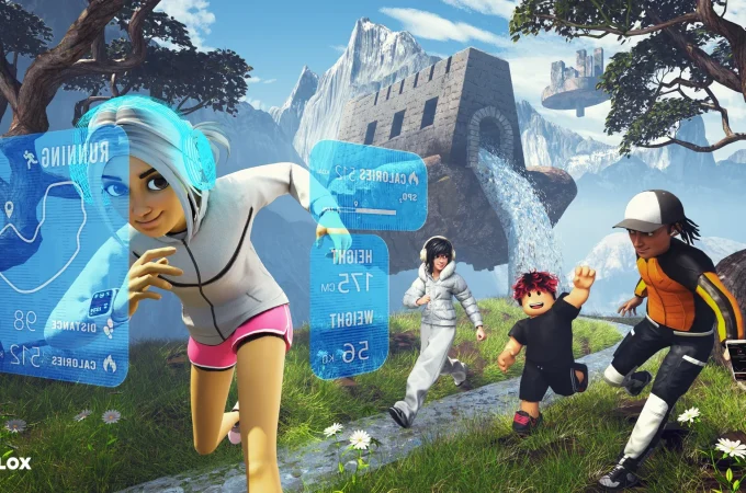Official Roblox a virtual run artwork