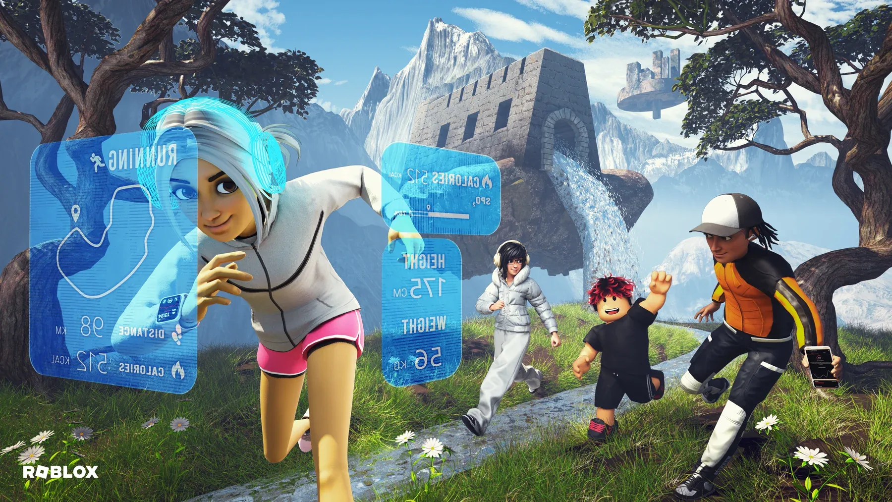 Official Roblox a virtual run artwork